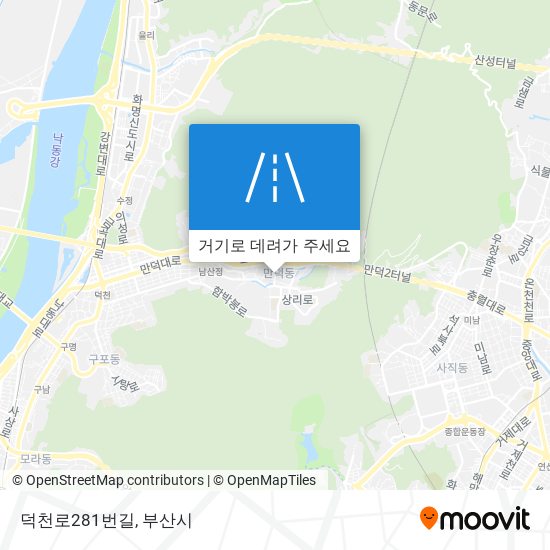 덕천로281번길 지도