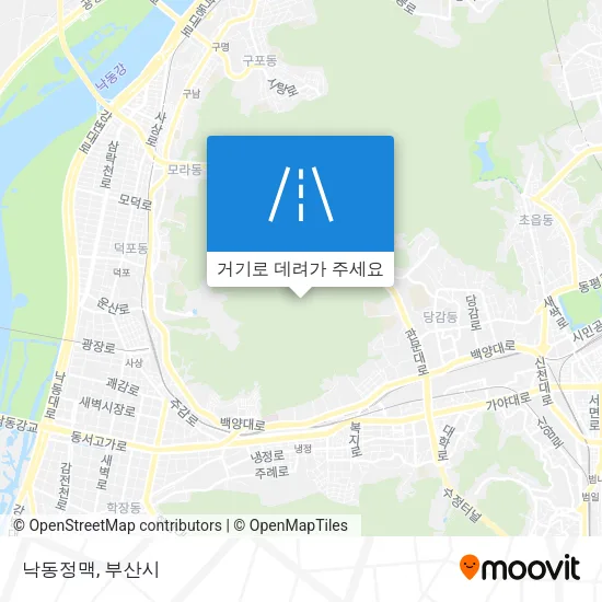 낙동정맥 지도
