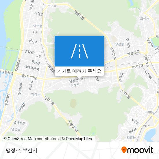 냉정로 지도