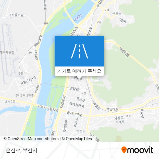 운산로 지도