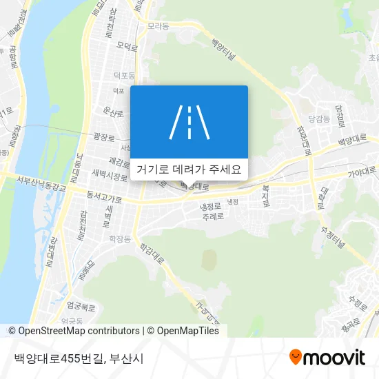 백양대로455번길 지도