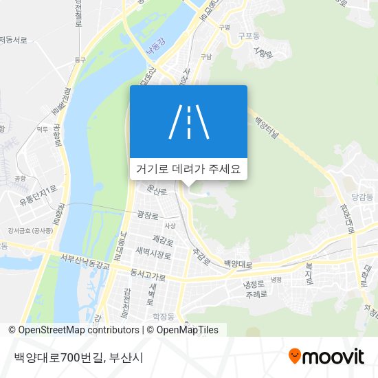 백양대로700번길 지도
