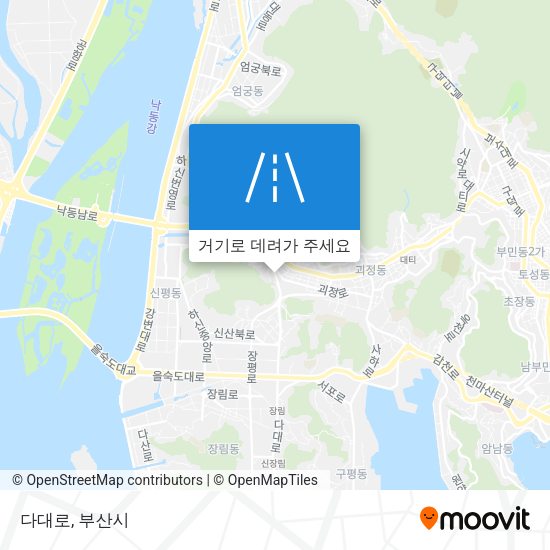 다대로 지도