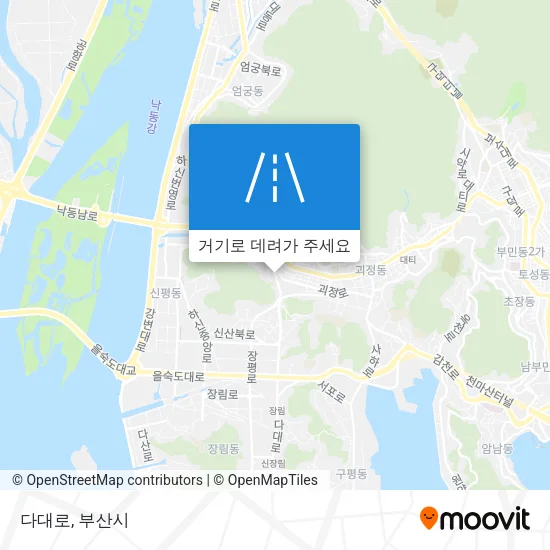 다대로 지도