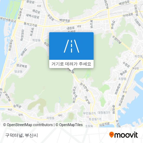 구덕터널 지도
