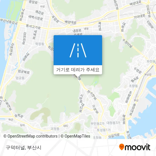 구덕터널 지도