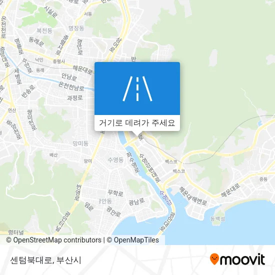 센텀북대로 지도