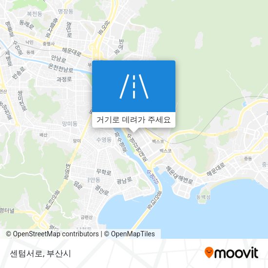센텀서로 지도