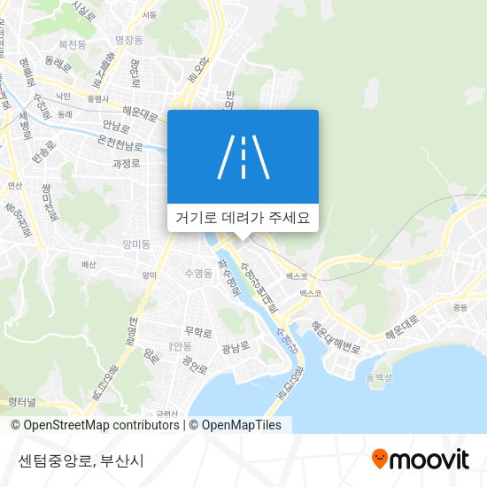 센텀중앙로 지도