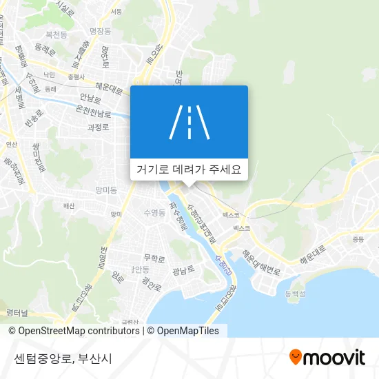 센텀중앙로 지도