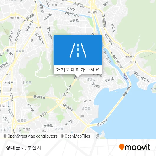 장대골로 지도