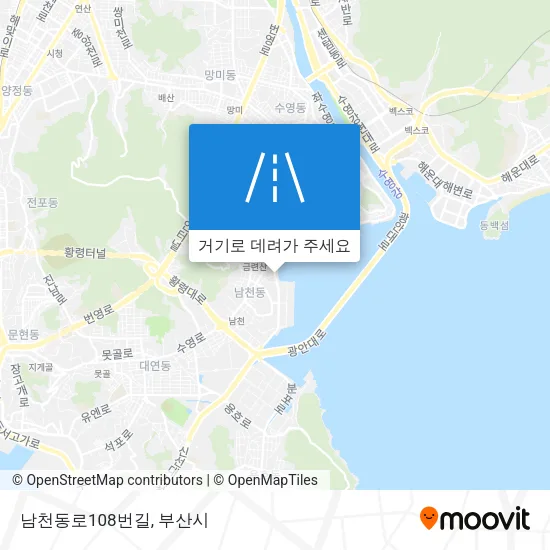 남천동로108번길 지도