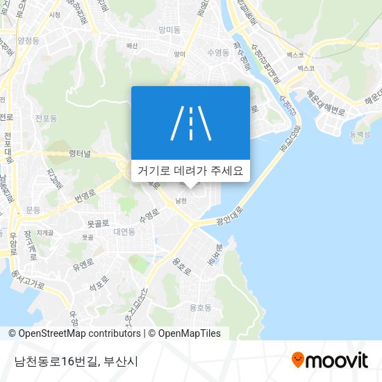 남천동로16번길 지도