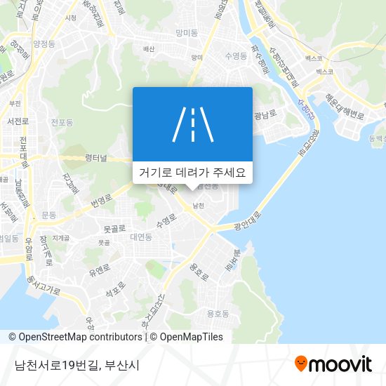 남천서로19번길 지도