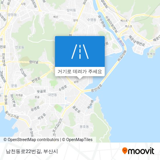남천동로22번길 지도