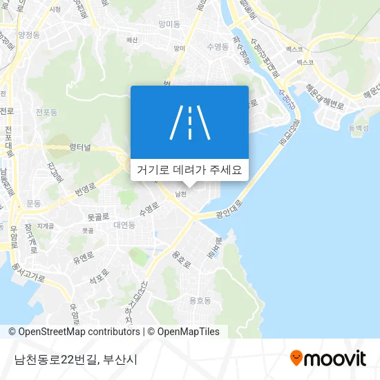 남천동로22번길 지도