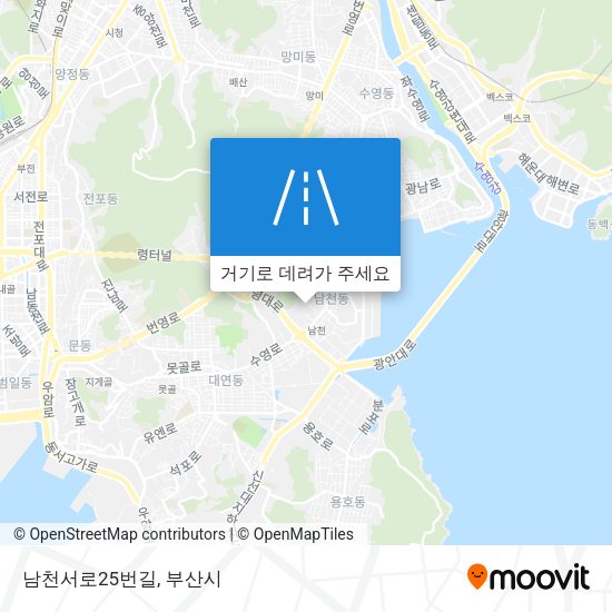 남천서로25번길 지도