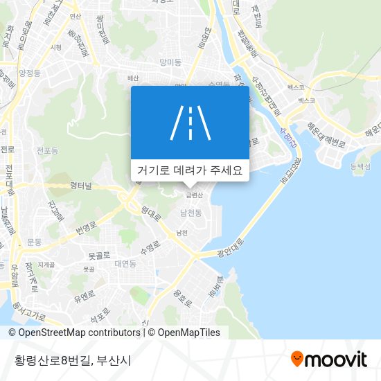 황령산로8번길 지도