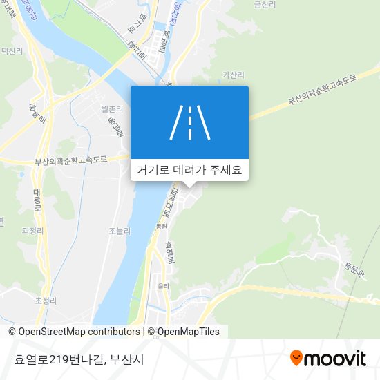 효열로219번나길 지도