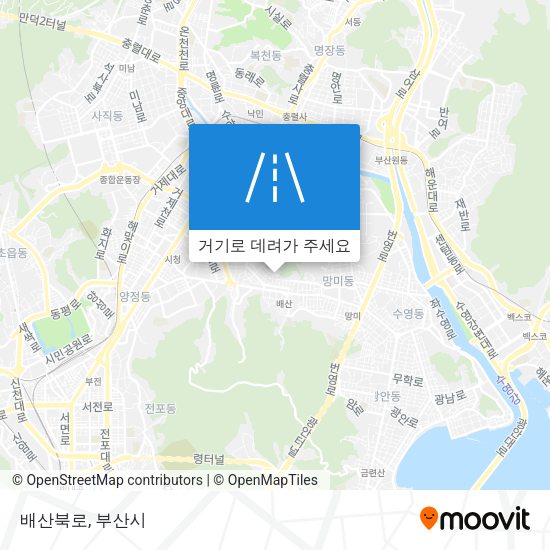 배산북로 지도