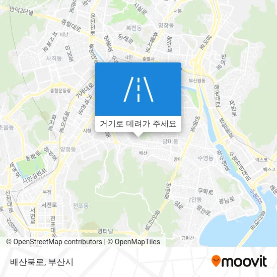 배산북로 지도
