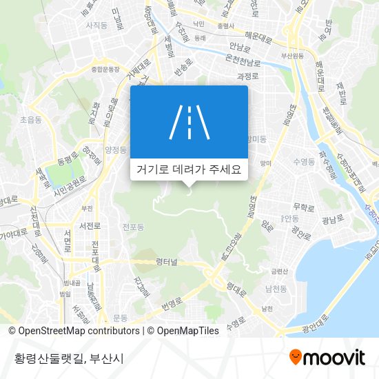 황령산둘랫길 지도