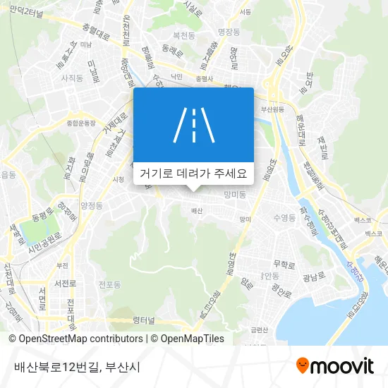 배산북로12번길 지도