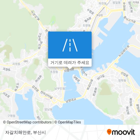 자갈치해안로 지도