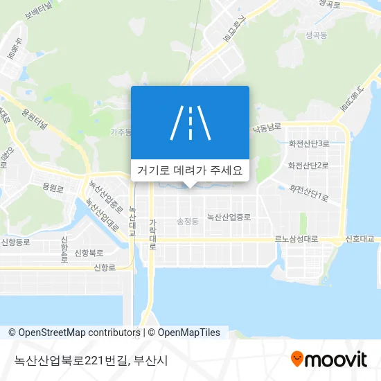 녹산산업북로221번길 지도