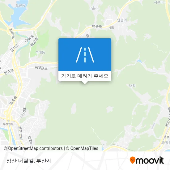 장산 너덜길 지도
