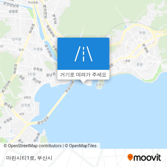 마린시티1로 지도