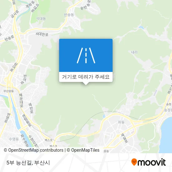 5부 능선길 지도