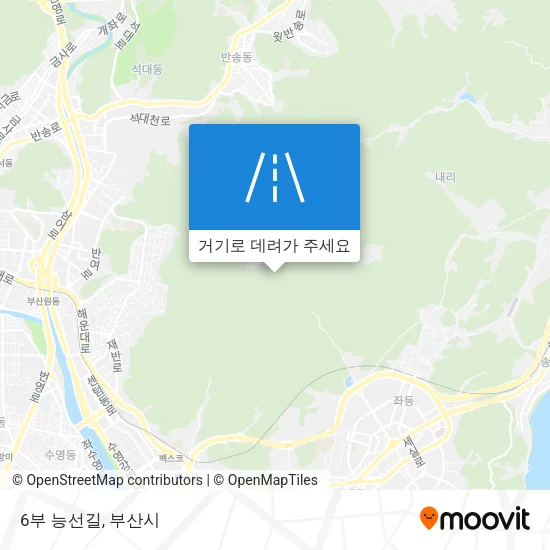 6부 능선길 지도