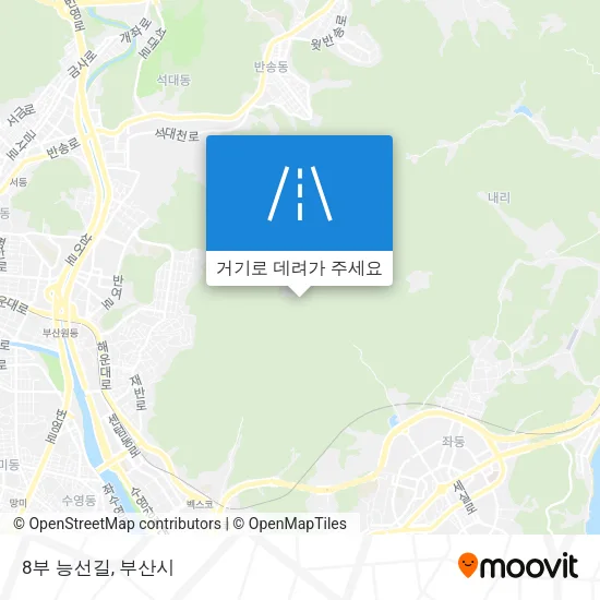 8부 능선길 지도