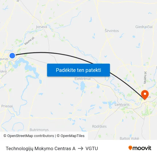Technologijų Mokymo Centras A to VGTU map