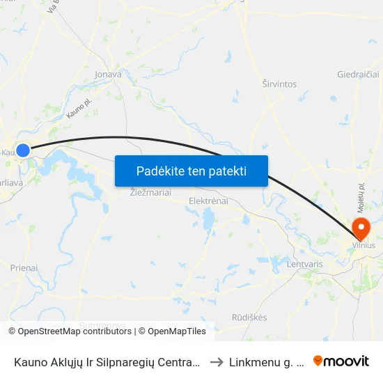 Kauno Aklųjų Ir Silpnaregių Centras C to Linkmenu g. 28 map