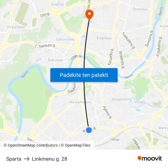 Sparta to Linkmenu g. 28 map