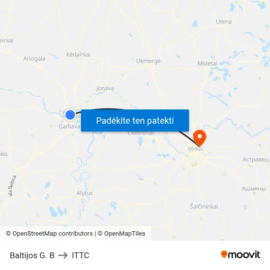 Baltijos G. B to ITTC map