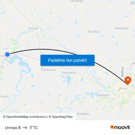 Urmas B to ITTC map