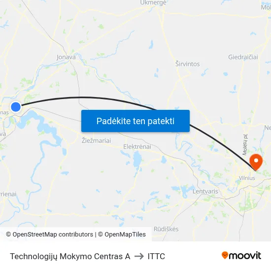 Technologijų Mokymo Centras A to ITTC map