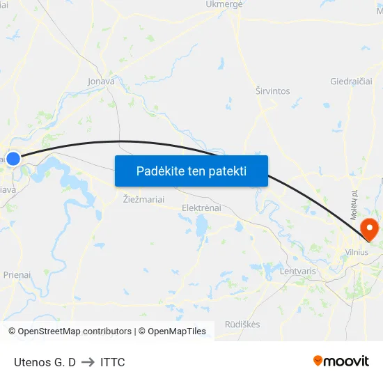 Utenos G. D to ITTC map