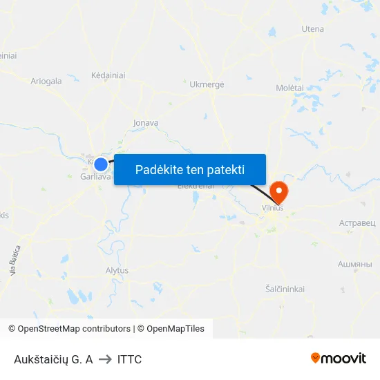 Aukštaičių G. A to ITTC map
