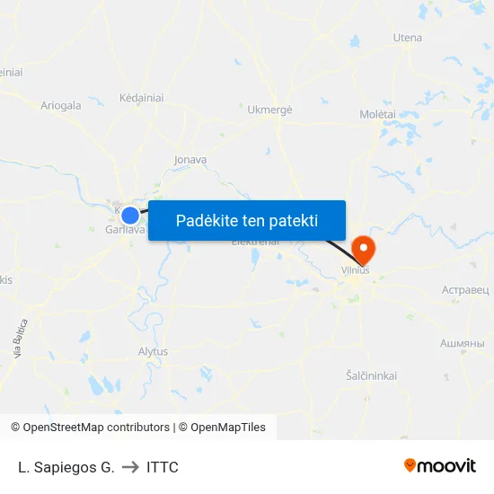 L. Sapiegos G. to ITTC map