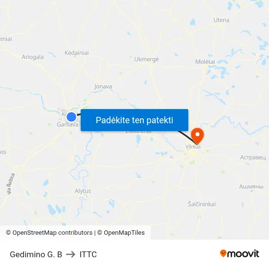 Gedimino G. B to ITTC map