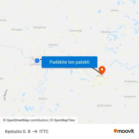 Kęstučio G. B to ITTC map