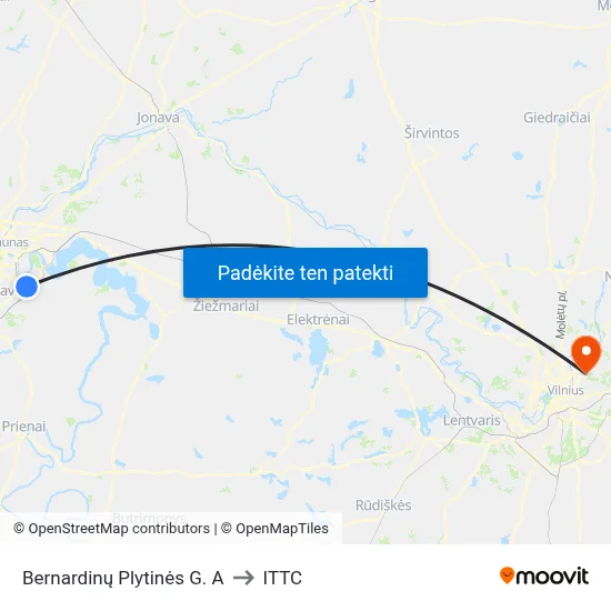 Bernardinų Plytinės G. A to ITTC map