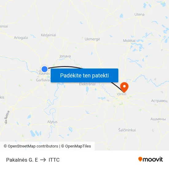 Pakalnės G. E to ITTC map