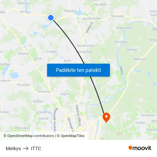 Melkys to ITTC map