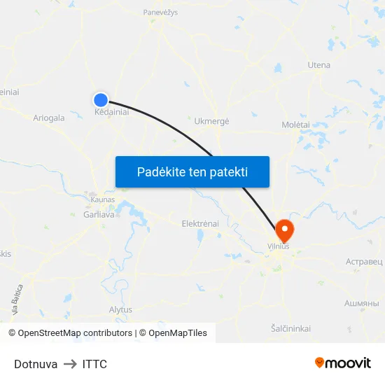 Dotnuva to ITTC map