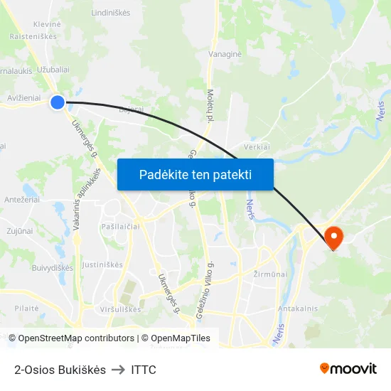 2-Osios Bukiškės to ITTC map